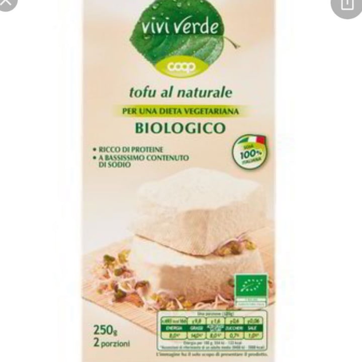 photo of Vivi Verde Coop Tofu Al Naturale shared by @francesca2001 on  25 Mar 2022 - review