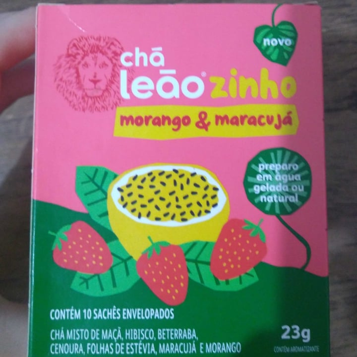 review photo of Chá Leão Chá Leãozinho gelado de morango e maracujá shared by @heloo on 05 Dec 2022 - review