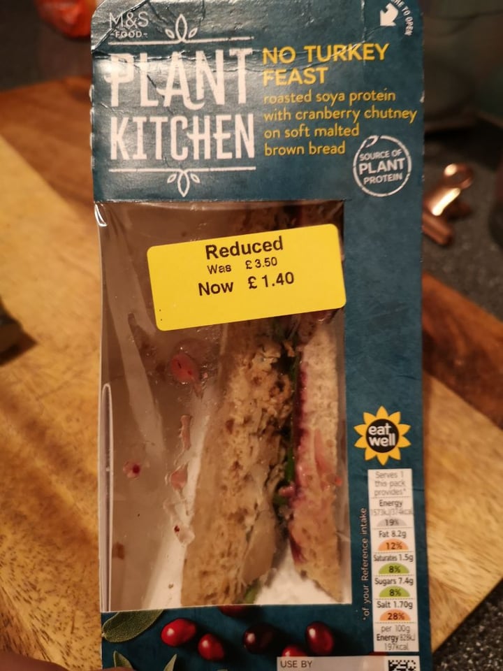 photo of Plant Kitchen (M&S) No Turkey Feast shared by @aquietmenace on  22 Jan 2020 - review
