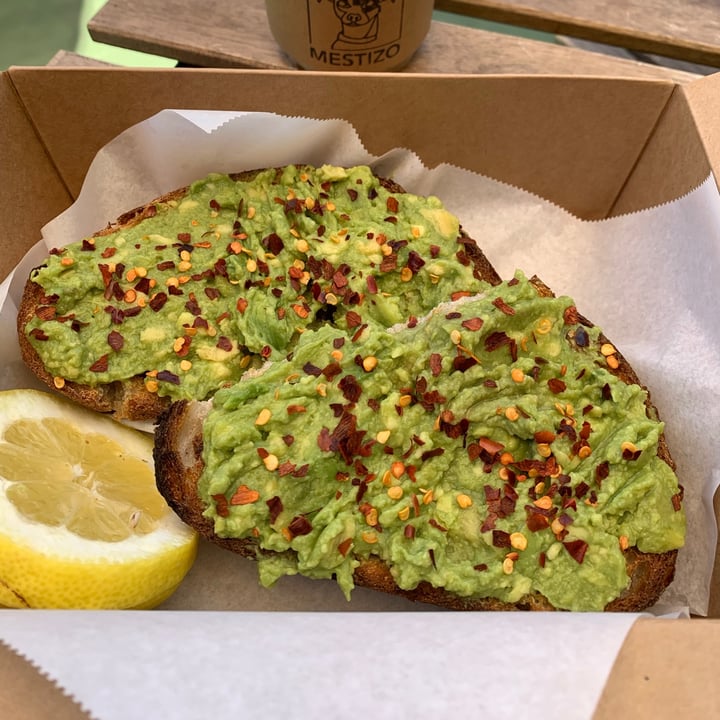 review photo of Mestizo Cafe Avocado Toast shared by @alexandraxnicole on 30 Apr 2021 - review
