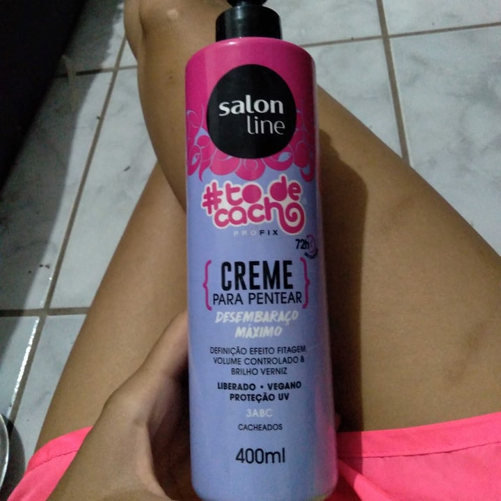 review photo of Salon line Creme para pentear desembaraço maximo shared by @leticiagama on 24 Nov 2022 - review
