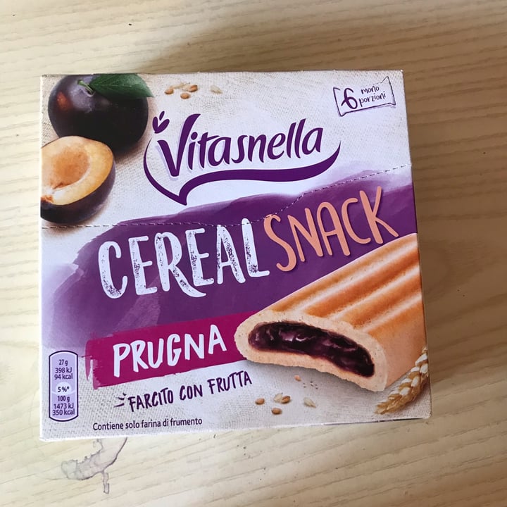 photo of Vitasnella Cereal Snack Prugna shared by @taisaflora on  05 Apr 2022 - review