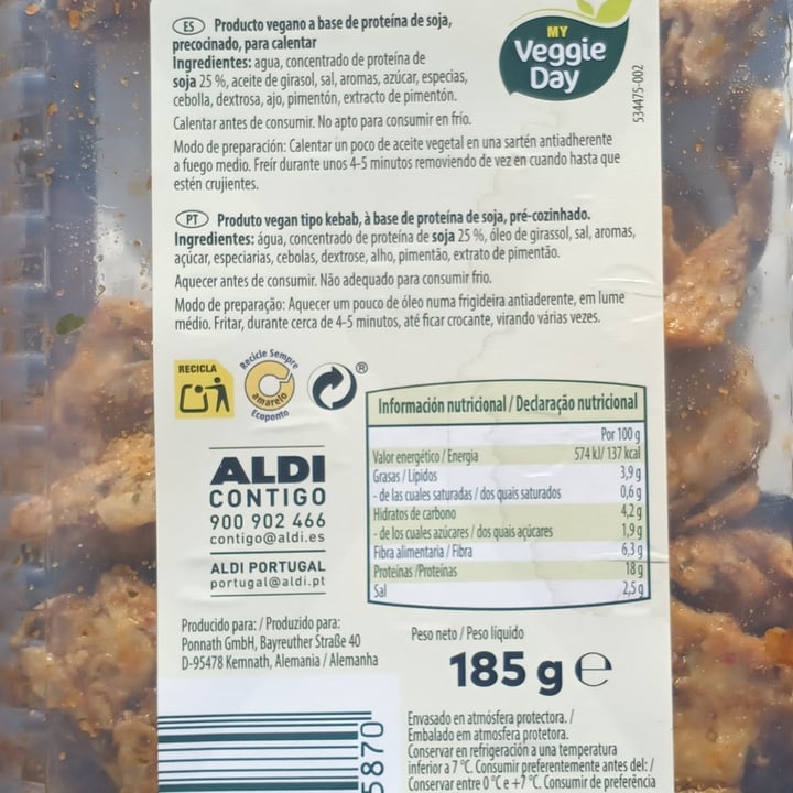review photo of My veggie day The Wonder Chunks Döner Style shared by @titoherbito on 01 Jan 2022 - review