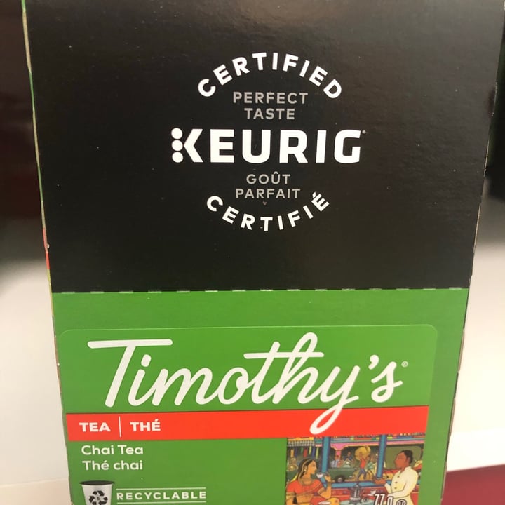 photo of Timothy’s Chai tea k-cup shared by @sagacoffee on  18 Jun 2021 - review