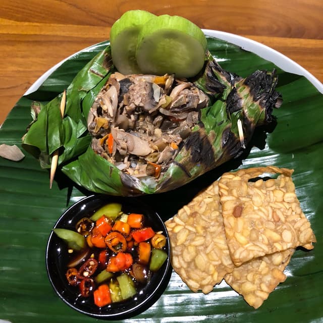Photo of the dish “Nasi Bakar Jantung”
