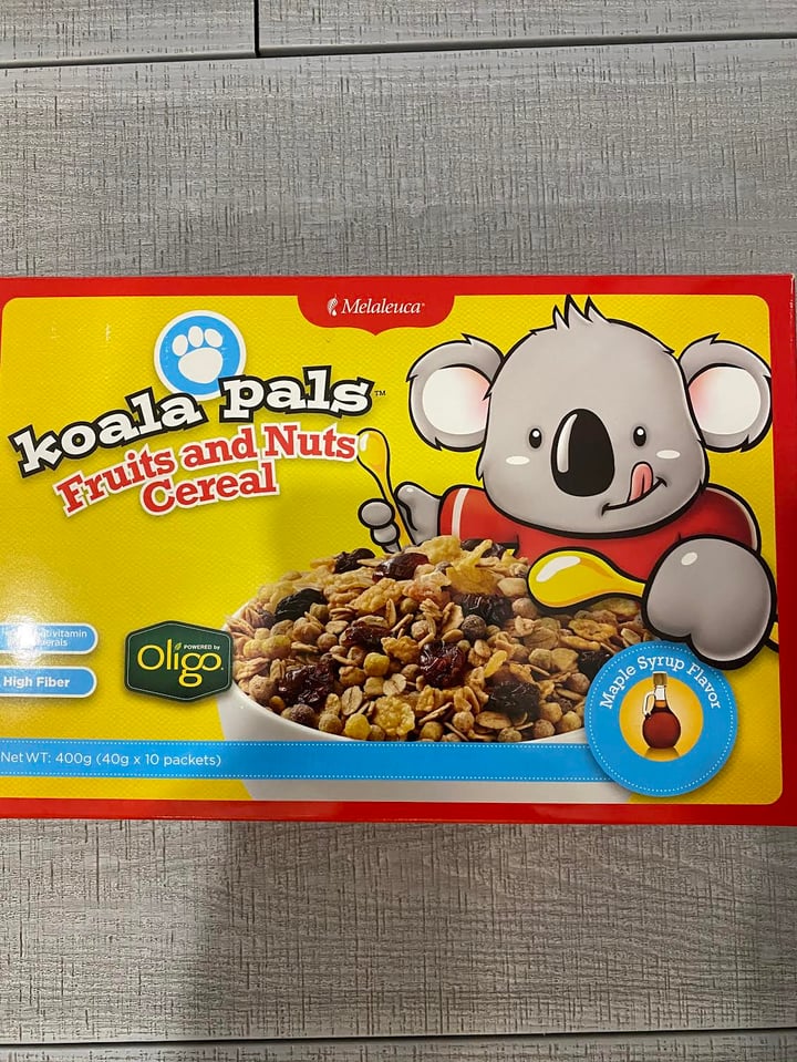 photo of koala pals Fruits and Nuts Cereal shared by @audreytongg on  30 May 2020 - review