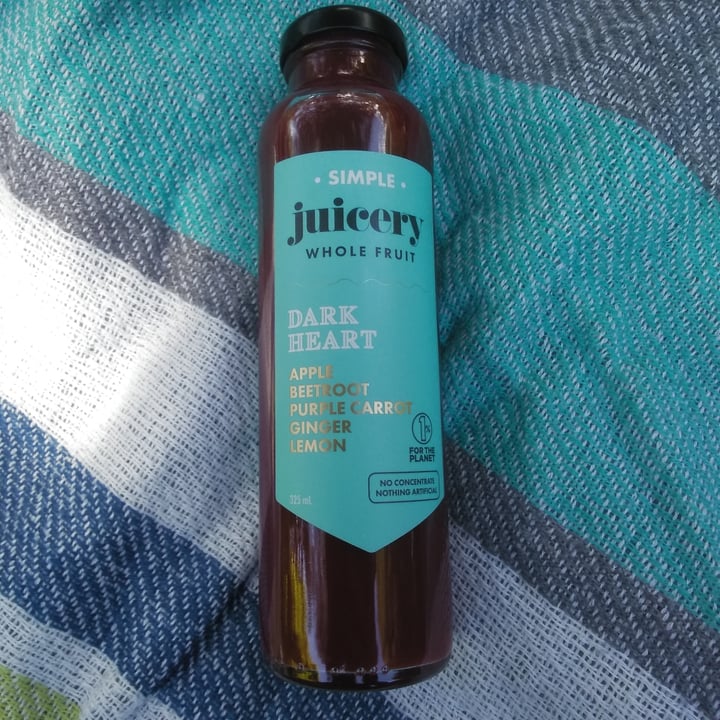 photo of The Greenstone Drinks Co Simple Juicery - Dark Heart shared by @veganadam on  15 Nov 2020 - review