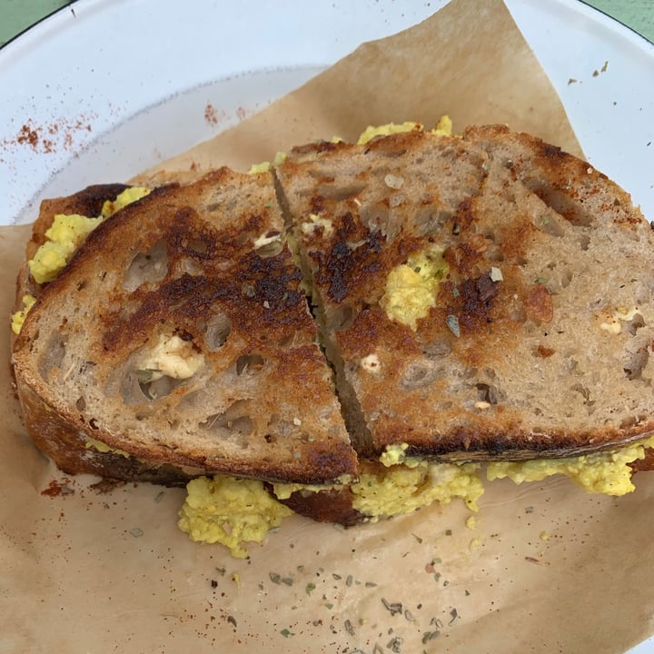 photo of Grumpy & Runt | Little Deli & Donuts Fakin' and F'egg on Sourdough shared by @kaylynparbs on  04 Aug 2021 - review