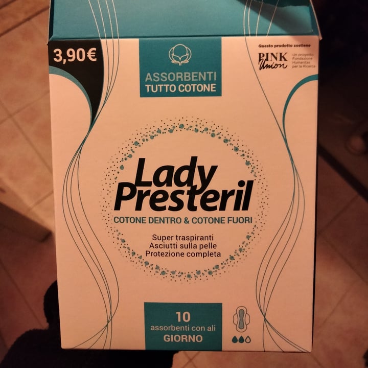 photo of Lady presteril Assorbenti shared by @theviolet on  14 Jan 2022 - review