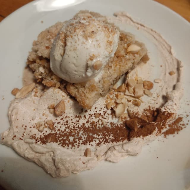 Foto do prato “crumble de manzana”