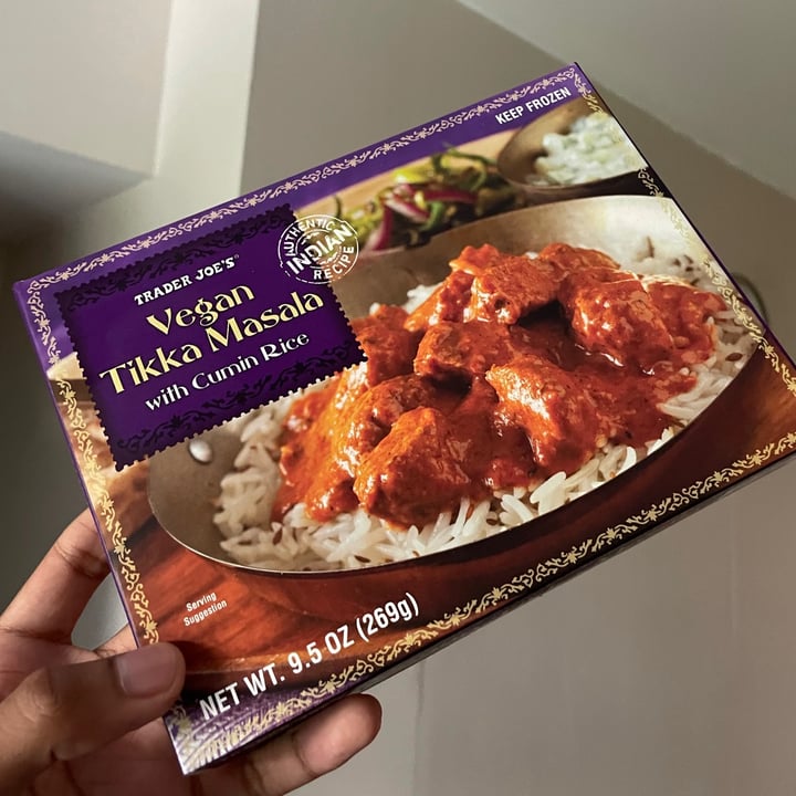 photo of Trader Joe's Vegan Tikka Masala with Cumin Rice shared by @joespfh on  21 Sep 2021 - review