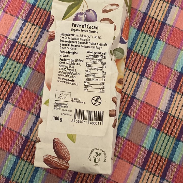 review photo of Lifefood Fave di cacao shared by @giuliamazzoni on 09 Feb 2022 - review
