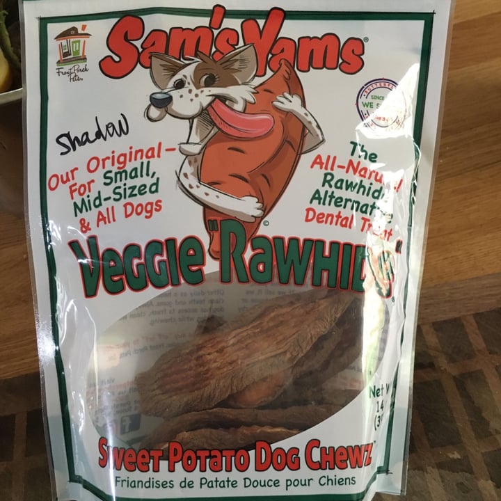 review photo of Sam’s Yams Veggie Rawhide shared by @heartwoodhaven on 30 Apr 2020 - review