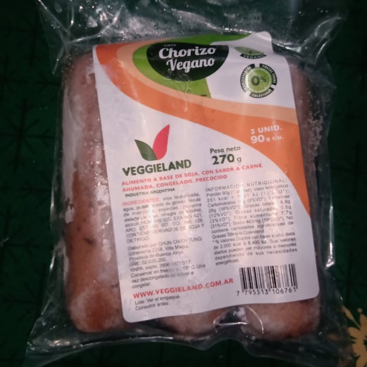 review photo of Veggieland Chorizo Vegano shared by @-ana-guglielmetti- on 09 Jan 2022 - review