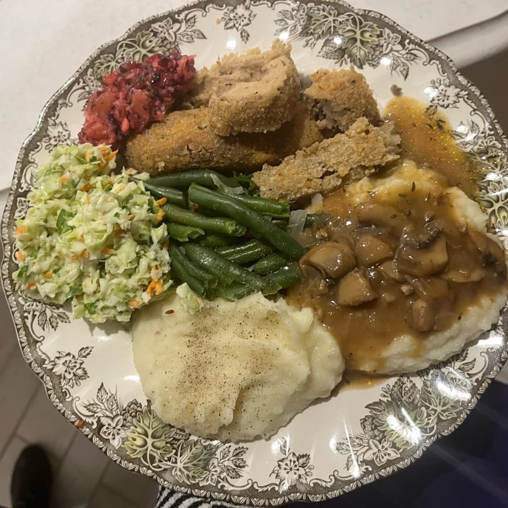 Trader Joe's Breaded turkeyless stuffed roast with gravy Review abillion