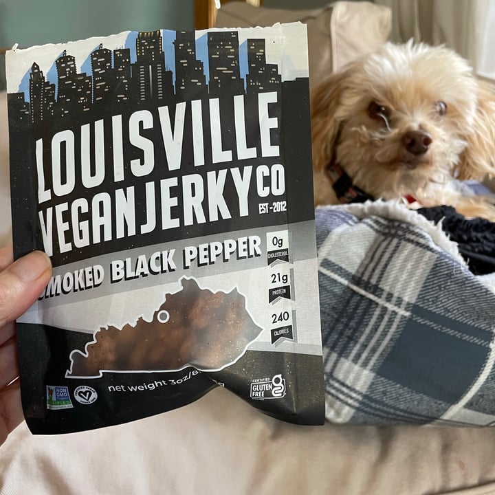 photo of  Louisville Vegan Jerky Co. Louisville Vegan Jerky Co Smoked Black Pepper shared by @ekelcem on  09 Apr 2021 - review