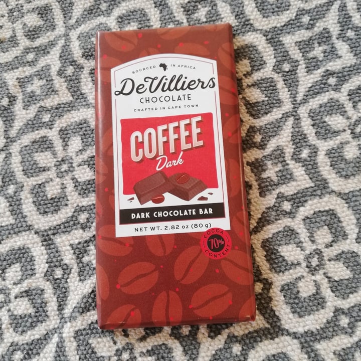 photo of De Villiers Chocolate Coffee Dark Chocolate Bar shared by @simonel on  15 Sep 2020 - review
