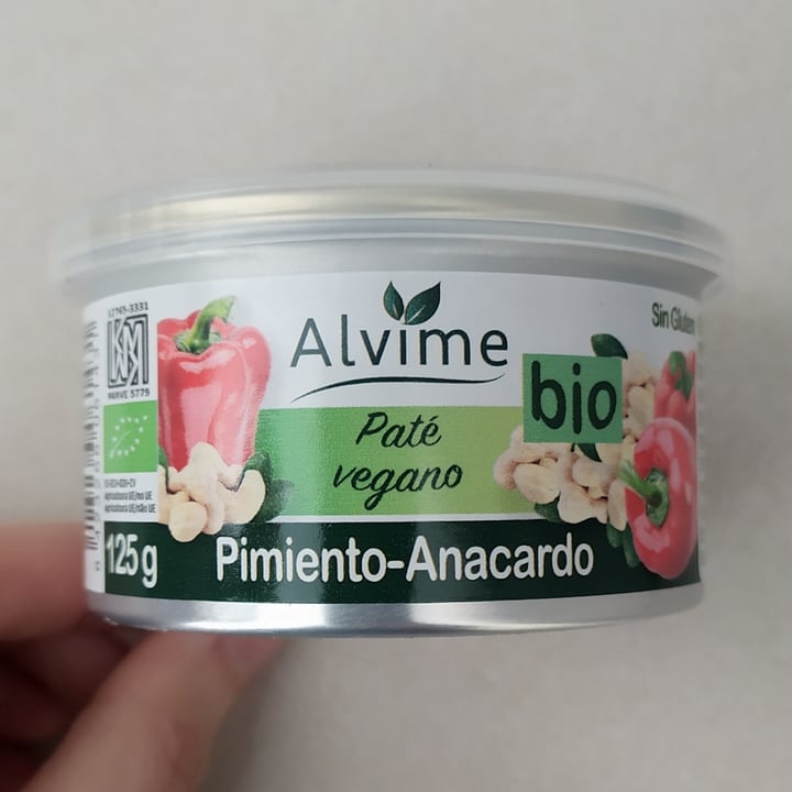 photo of Alvime Paté Vegetal de Pimiento y Anacardo shared by @domineire on  13 Apr 2022 - review