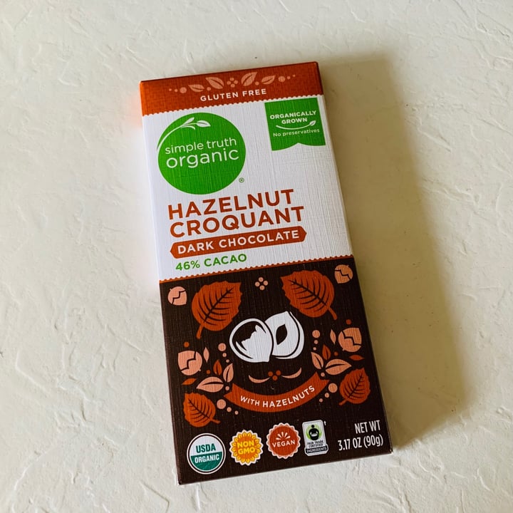 photo of Simple Truth Hazelnut Croquant Dark Chocolate shared by @allhess on  31 Dec 2020 - review