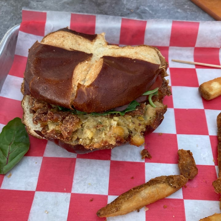 photo of Civilian Brewing Corps Brewpub Falafel Burger shared by @mschau on  03 Sep 2022 - review