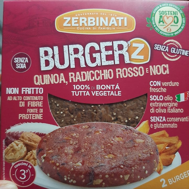 photo of Zerbinati Burger Quinoa, Radicchio Rosso E Noci shared by @sarah89 on  03 Jun 2021 - review