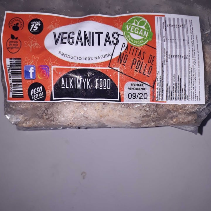 photo of Alkimyk Food Veganitas Patitas De No Pollo shared by @amaikefn on  03 Jul 2020 - review