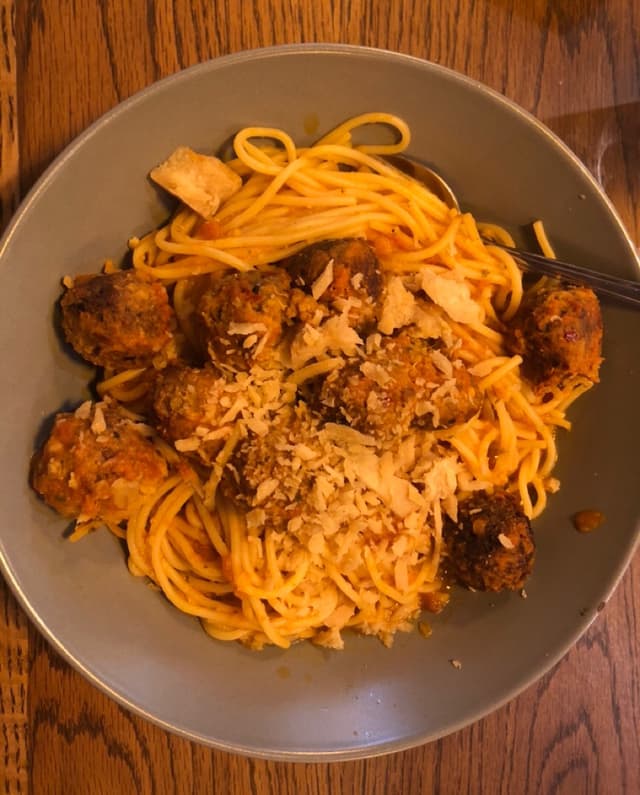 Photo of the dish “Vegan Spaghetti and Vegballs”