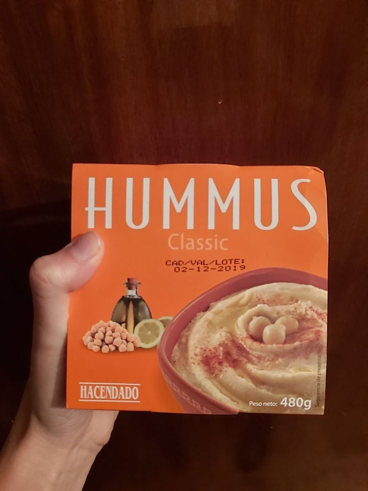 photo of Hacendado Hummus Classic shared by @coeurroux on  09 Nov 2019 - review