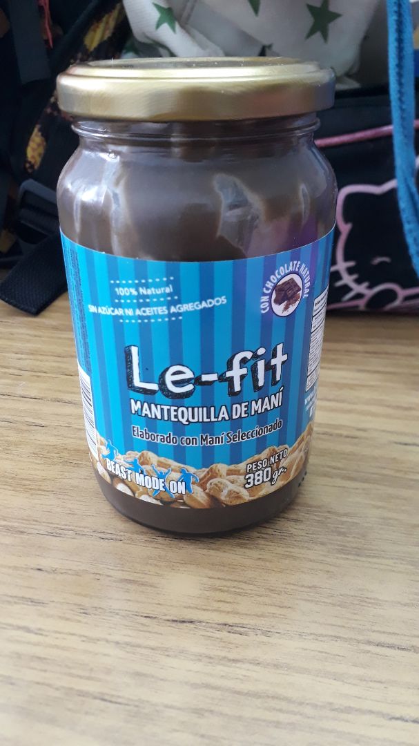 photo of Le-Fit Mantequilla De Mani Dark Chocolate shared by @valefit on  11 Nov 2019 - review