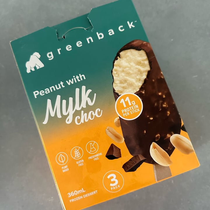 photo of Greenback Peanut & Mylk Choc Protein Ice Cream Stick shared by @nicoletoomey on  15 Oct 2022 - review