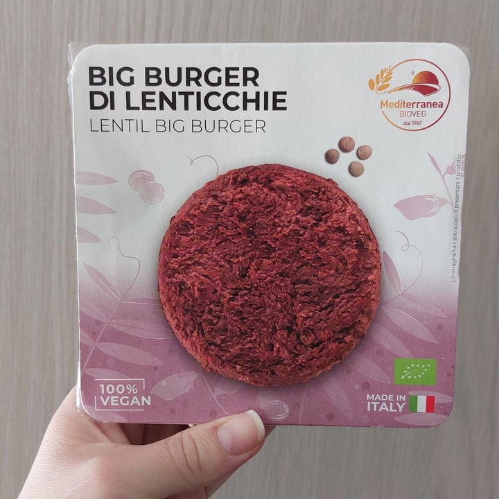 photo of Mediterranea BioVeg Big Burger Di Lenticchie shared by @twocabbageskitchen on  14 Jun 2022 - review