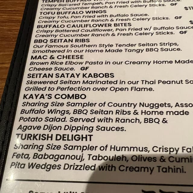 Photo of the dish “sietan satay kebobs”