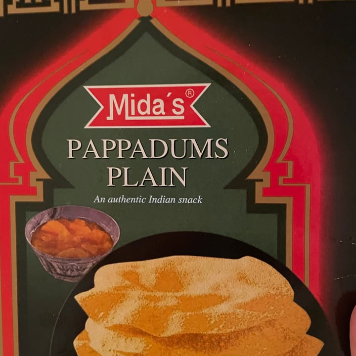 photo of Mida’s Pappadums plain shared by @agnetrem on  06 Oct 2021 - review