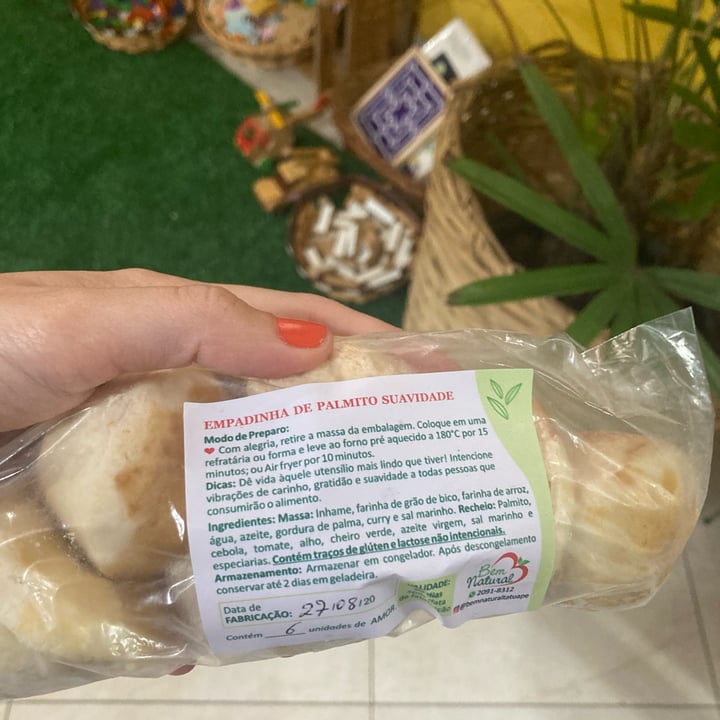 photo of Bem Natural empadinha de palmito shared by @amandapepo on  06 Oct 2022 - review