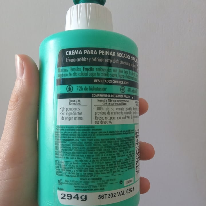 review photo of Garnier Garnier Fructis Aloe Secado Natural Crema para Peinar shared by @sofiamusical on 07 Mar 2021 - review