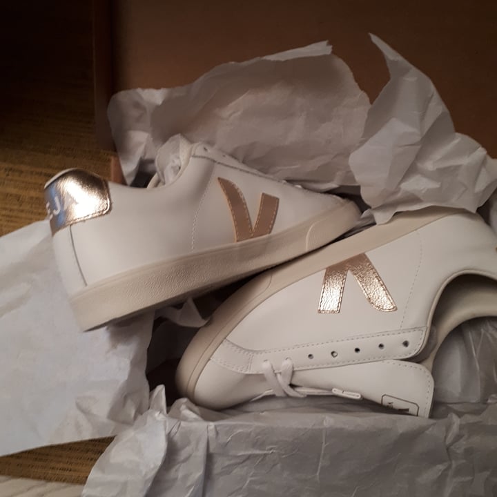 photo of Veja Esplar  Leather extra white/platine shared by @gsll on  12 Mar 2022 - review