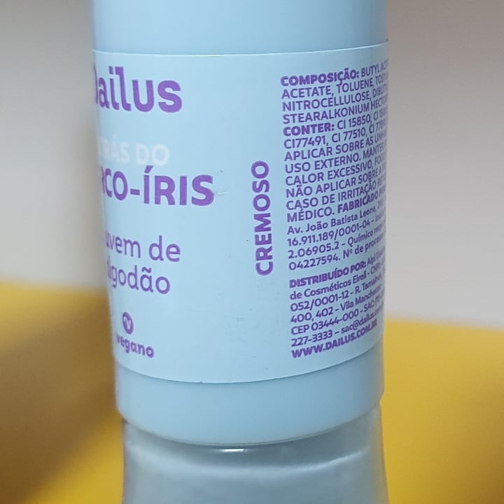 review photo of Dailus Esmalte azul claro "Atrás Do Arco-íris" - Nuvem de Algodão shared by @anacarrijo on 22 Sep 2021 - review