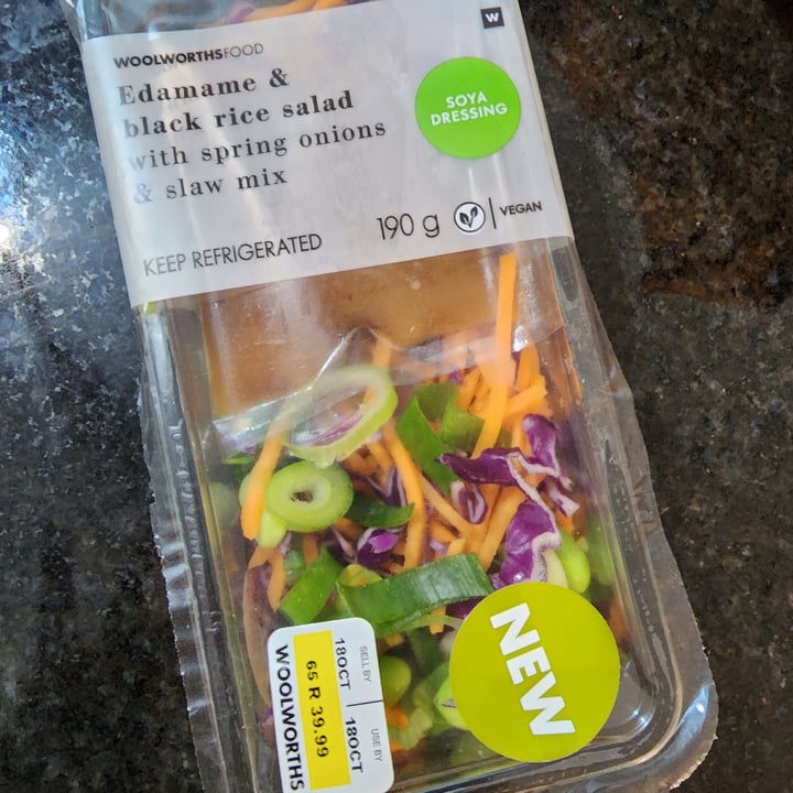 photo of Woolworths Food Edamame and black rice salad shared by @nandi86 on  21 Oct 2022 - review