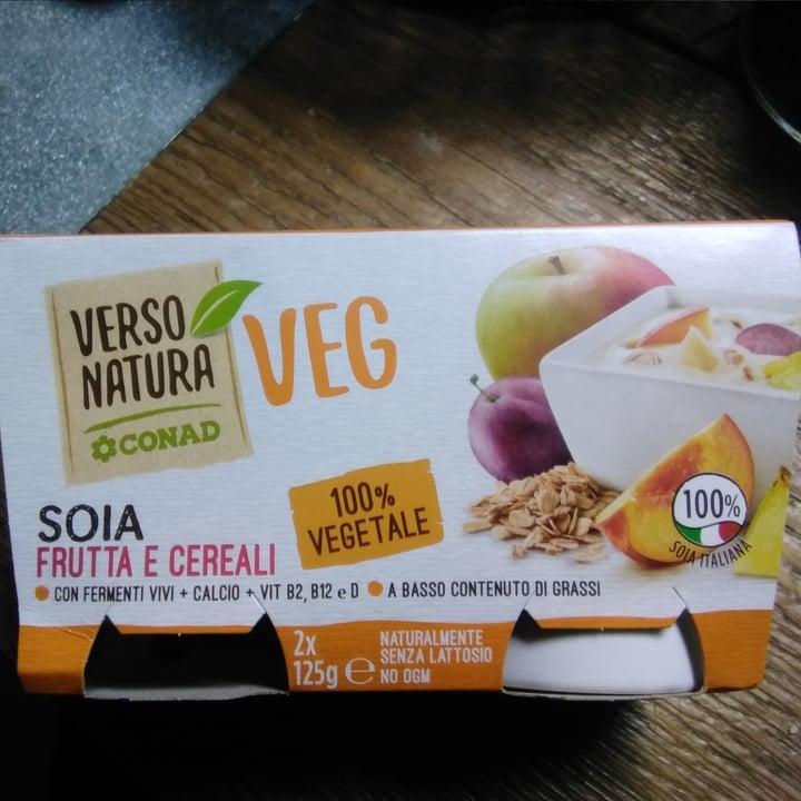 photo of Verso Natura Conad Veg Yogurt Soia Frutta e Cereali shared by @spusu on  12 Apr 2022 - review