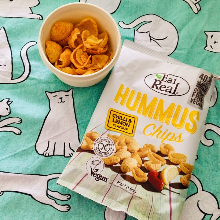 photo of Eat Real Chilli and Lemon Hummus Chips shared by @taz on  15 Mar 2021 - review