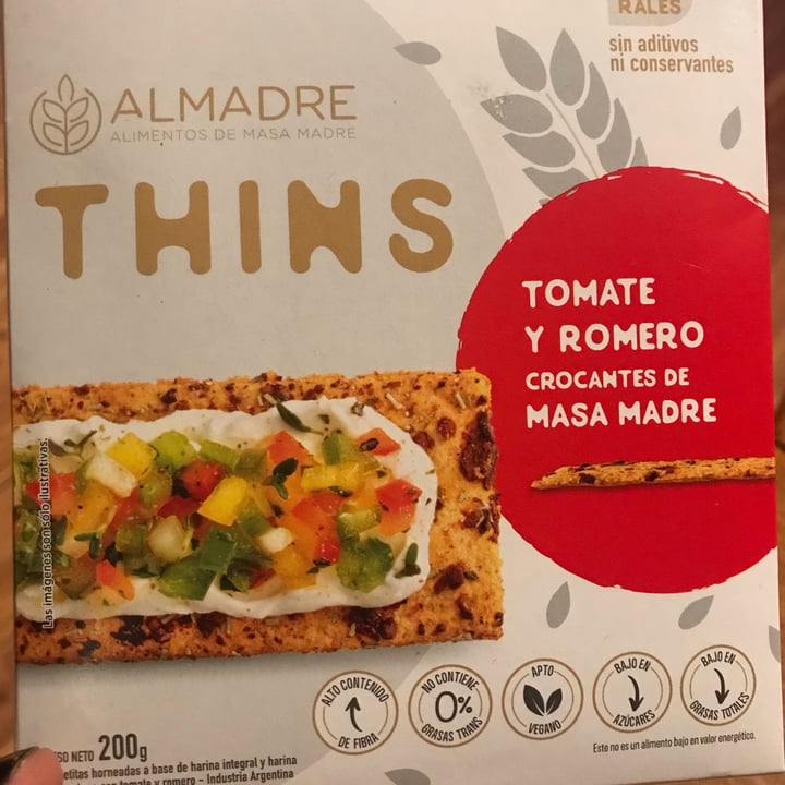 photo of Almadre Thins Romero Y Tomate shared by @ladybiird on  05 Dec 2021 - review