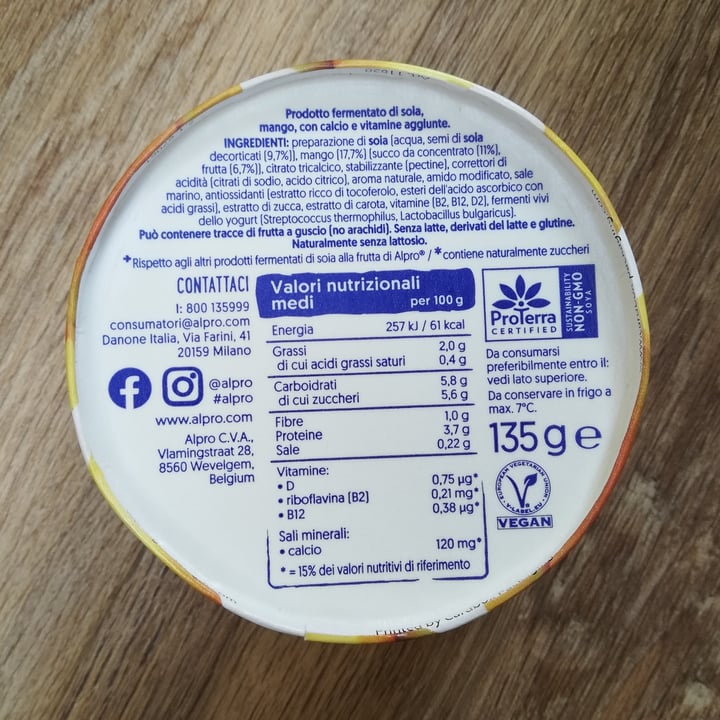 photo of Alpro Mango Yogurt (No Added Sugars) shared by @omsohum on  27 Apr 2021 - review