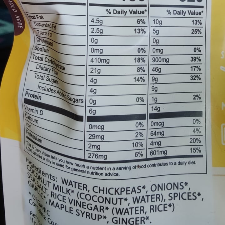 review photo of Bean vivo Coconut curry chickpeas shared by @misscherise on 22 Jul 2022 - review