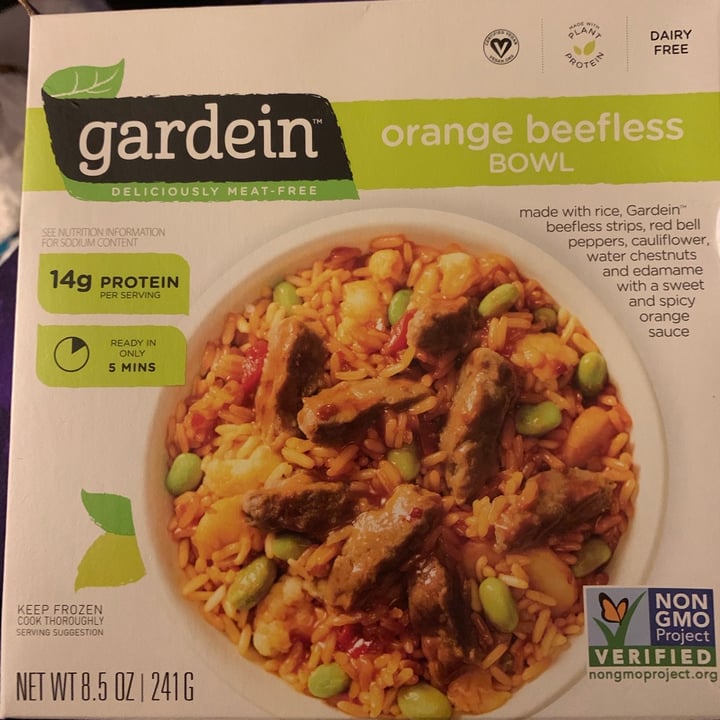 photo of Gardein Orange Beefless Bowl shared by @emyluo on  04 Jan 2021 - review