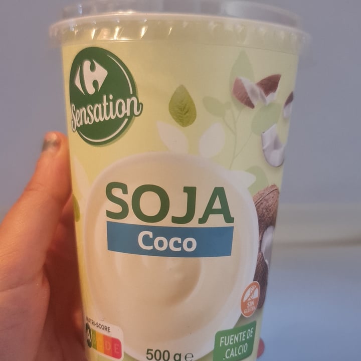 photo of Carrefour Sensation Yogurt vegetal de soja y coco shared by @fernando15 on  22 Sep 2022 - review
