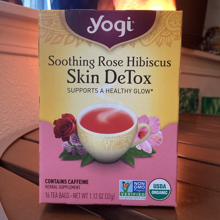 Yogi Tea Skin DeTox Soothing Rose Hibiscus 16 Tea Bags 1.12 oz (32 g)