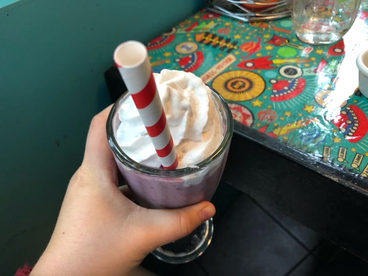 photo of Saturn Cafe Vegan Berry Milkshake shared by @zoerooster on  27 Sep 2019 - review