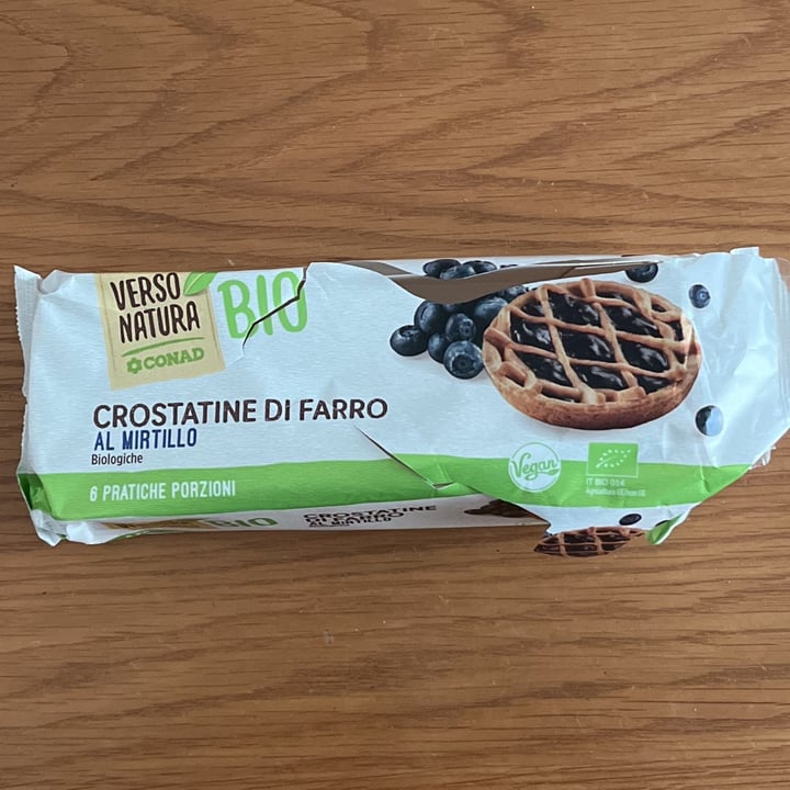 photo of Verso Natura Conad Veg Crostatine di farro al Mirtillo shared by @virgiveg on  01 May 2022 - review