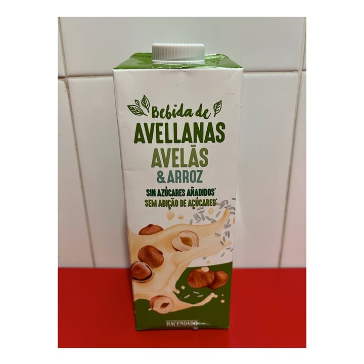 photo of Hacendado Bebida de arroz con avellanas shared by @lopasil on  15 Feb 2022 - review