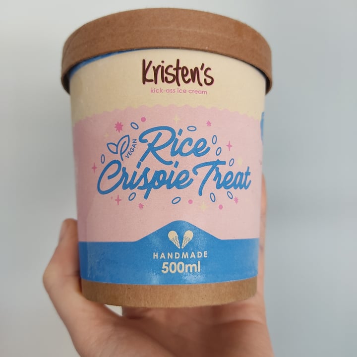 photo of Kristen's Kickass Ice cream Rice Krispie Treat Ice Cream shared by @anxietea on  25 May 2022 - review